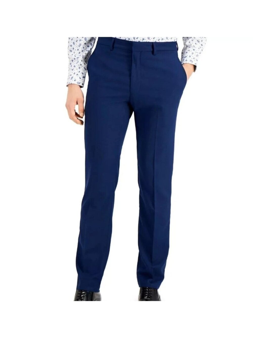 NWT Kenneth Cole Reaction Techni-Cole Men's 38x29 Blue  Performance Dress Pant